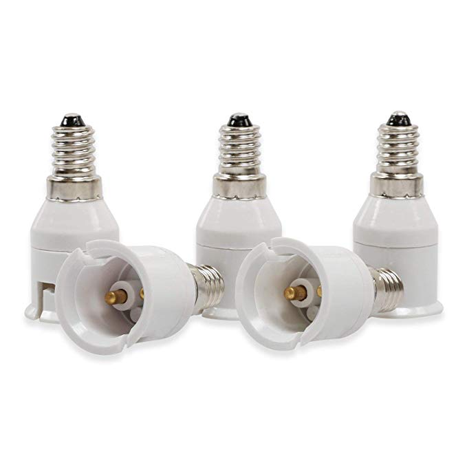 Yblntek E14 to B22 5-pack lamp base converter base LED Bulb adapter adapter converter socket
