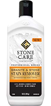 Stone Care International Stone Stain Remover - 10 Ounce - Stain Remover for Food, Coffee, Red Wine, Ink, Mildew, Oil Stains