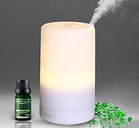 FOME 70ML Portable Ultrasonic USB Mini Aroma Diffuser Air Humidifier Purifier LED Lonizer Aromatherapy Essential Oil Diffuser for Home Office Car 4 Timer Settings   FOME GIFT