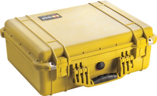 Pelican 1500 Case with Foam for Camera (Yellow)