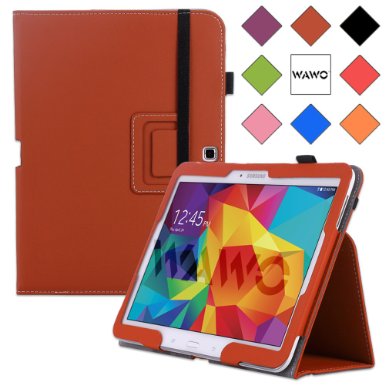WAWO Samsung Galaxy Tab 4 101 Inch Tablet Smart Cover Creative Folio Case Brown