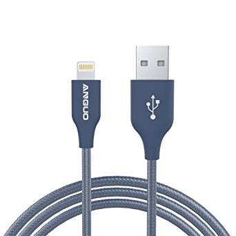USB cable，Anguo 3.3ft Lightning Cable Fast Charging Lightning Cable Extra Long Sync USB Cord[Apple MFi Certified] for iPhone 7 6 6S Plus,SE,5s,5c,5,iPad mini,iPod,iPad Pro and More(Space Grey)
