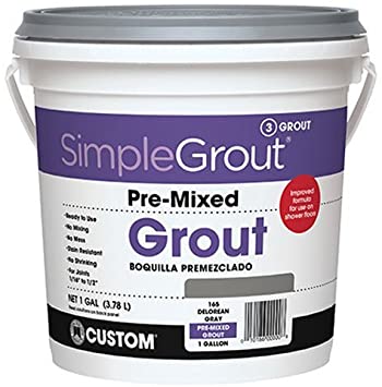 Custom PMG3811 1-Gallon Simple Premium Grout, Bright White