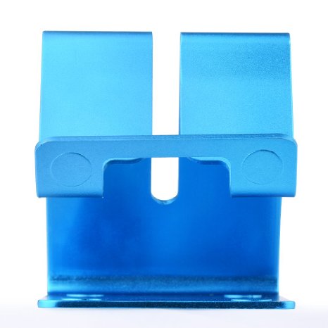 Ecandy Solid Aluminum Desktop Stand for iPhone 3G 3GS 4 4S 5 5C 5S Ipad 2 Ipad 3 Ipad 4 Ipad Mini iPod touch Samsung Galaxy S3 i9300 S4 9500 HTC Blackberry and most tablet Blue