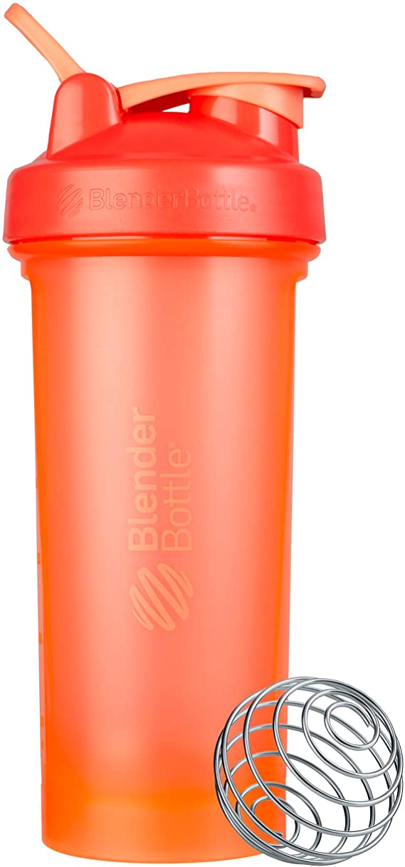 BlenderBottle Classic V2 Shaker Bottle, 28-Ounce, Coral