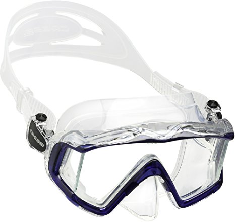 Cressi PANO 3, Large Wide View Mask for Scuba Diving & Snorkeling - Cressi Quality Since 1946