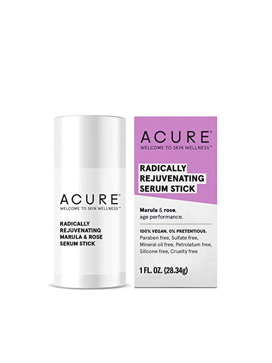 ACURE Radically Rejuvenating Serum Stick | 100% Vegan | Provides Anti-Aging Support | Marula, Rose Oil & Avocado Oil - Hydrates & Rejuvenates | 1 Oz