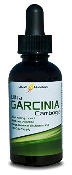 Ultra Garcinia Cambogia Drops - Fast Absorbing Liquid HCA Drops - 100% Natural Weight Loss Supplement - 60 Servings