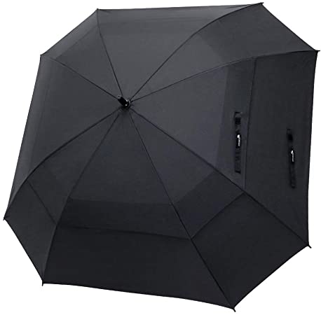 ZOMAKE Windproof Golf Umbrella, 62/68 inch Large Umbrella for Rain Double Canopy Automatic Open Vented Stick Umbrellas