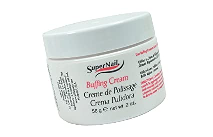 SuperNail Buffing Cream Apply to nail and buff to gain a shiny lustrous finish.The finest, softest buffing cream. - Size 2 Fl.oz / 56 g.