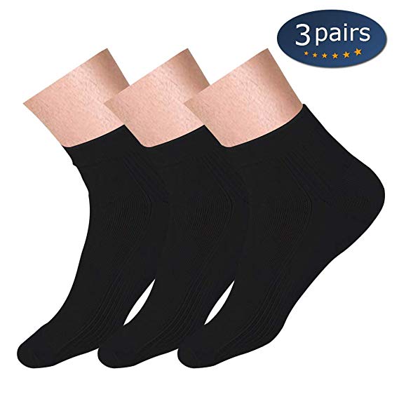 Compression Socks (3/6/7/8 Pairs),15-20 mmHg is Best Athletic and Medical for Men and Women, Running, Flight, Travel, Nurses Boost Performance Blood Ciruclation Relieve Pain