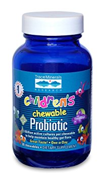 Trace Minerals Children's Chewable Probiotic 3 Billion Supplement, 30 Count