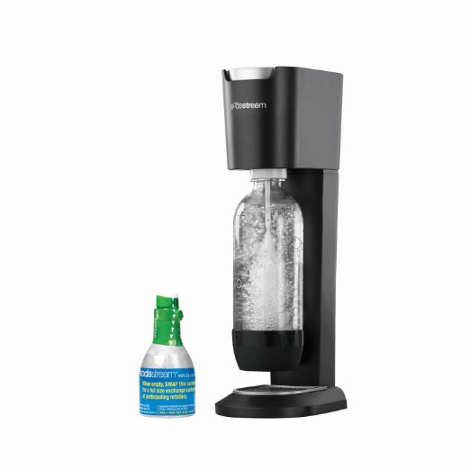 SodaStream Genesis Home Soda Maker Starter Kit, Black and Silver