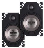 Polk Audio DB461P 4-by-6-Inch Coaxial Plate-Style Speakers Pair Black