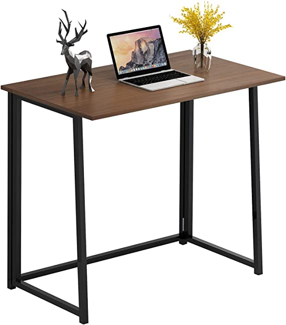 4NM Folding Desk, No-Assembly Small Computer Desk Home Office Desk Foldable Table Study Writing Desk Workstation for Small Space Offices