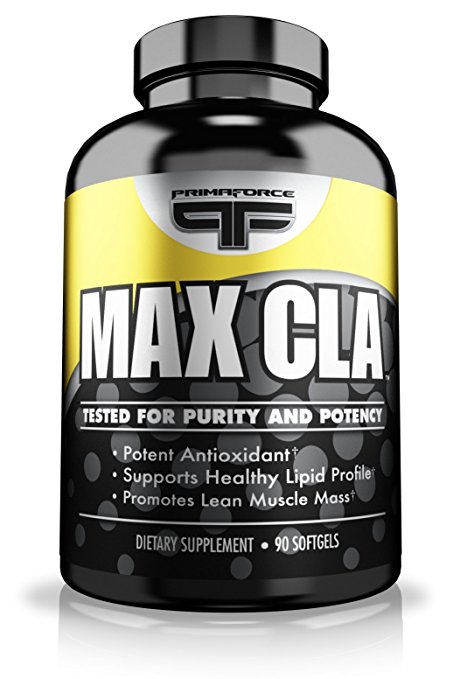 Primaforce Supplement, Max CLA Capsules- Linoleic Acid Aids Fat Loss, Increases Lean Mass- 90 Count