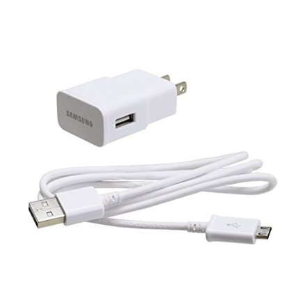 Original OEM Samsung Micro USB Sync Data Cable with 20 Amp Travel WallHome Charger Adapter For Samsung Galaxy S2 S3 S2 4G Note 1 Note 2 Smartphones and much more