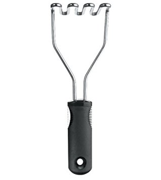 DRAGONN Heavy Duty Sturdy Stainless Steel Potato Masher - Dishwasher Safe - Perfect for Potato Salads, Rustic Mashed Potatoes And Many Other Recipes