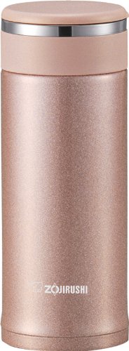 Zojirushi SM-JTE34PX Stainless Steel Travel Mug with Tea Leaf Filter, 11-Ounce/0.34-Liter, Pink Champagne