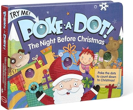 Melissa & Doug Children's Book - Poke-a-Dot:The Night Before Christmas (Board Book with Buttons to Pop)