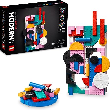 LEGO Art Modern Art 31210 Build & Display Home Décor Abstract Wall Art Kit, Birthday Gift Idea for Artistic People, Set for Teens or Adults Who Enjoy Craft Hobbies