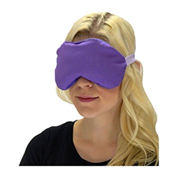 My Heating Pad- Sleep Better Lavender Eye Mask - Natural Headache and Migraine Relief (Purple)