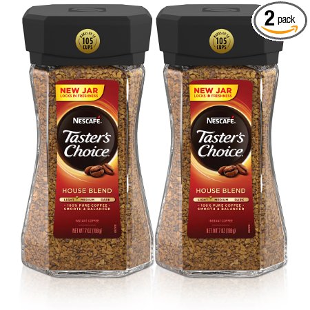Taster's Choice House Blend Instant Coffee, 7 Ounce (Pack of 2)