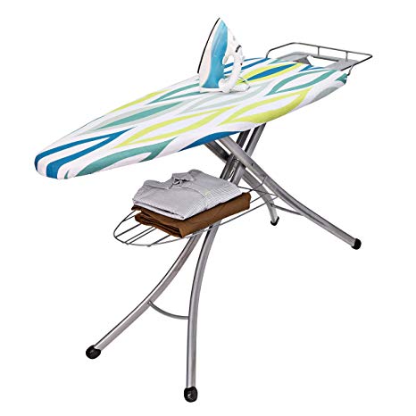 Honey-Can-Do BRD-02955 18 by 48-Inch Ironing Board with Rest and Shelf