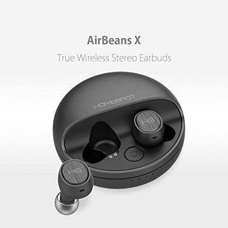 HomeSpot AirBeans X True Wireless Earbuds Stereo Headphones with Charging Case Noise Reduction Echo Cancellation Bluetooth Headphones Sweatproof Earphones