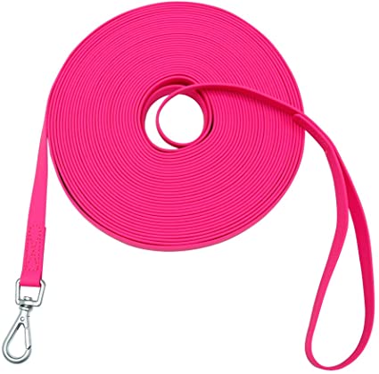 NIMBLE Waterproof Dog Training Leash 5FT 10FT 15FT 30FT 50FT Long Durable Recall Lead Made for Puppy, Medium, and Large Dogs