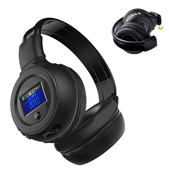 Adjustable Foldable Bluetooth Headphone,Ounice 3.0 Stereo Bluetooth Wireless Headset/Headphones With Call Mic/Microphone For Iphone /Cell Phone/PC/Tablet/Desktop/Laptop/MP3 Player (Black)