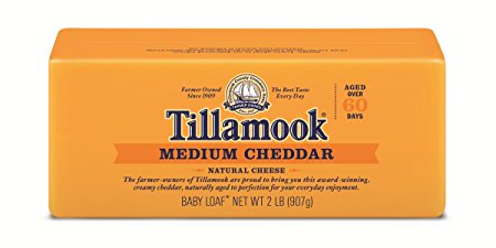 Tillamook, Medium Cheddar Cheese, Baby Loaf, 2 lb