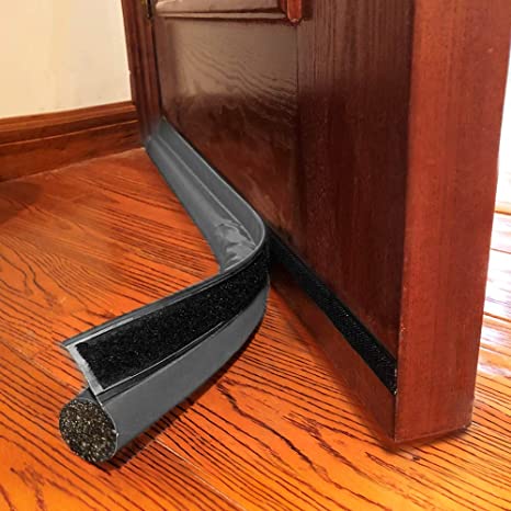 MAXTID Door Draft Stopper 36 inches Grey Under Noise Blocker Door Silencer Sound Proof Door Gap Guard