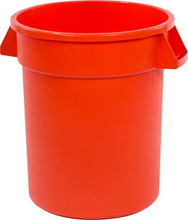 Carlisle 34102024 Bronco Round Waste Container Only, 20 Gallon, Orange