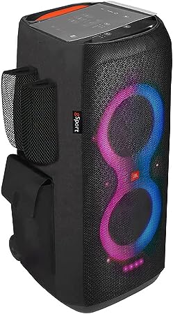 JBL PartyBox 710 Portable Party Speaker Bundle with gSport Cargo Sleeve (Black)