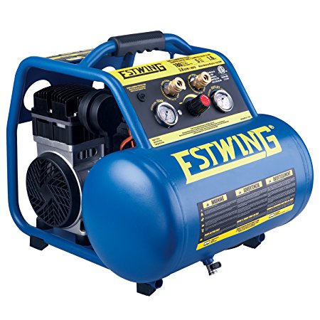 Estwing E5GCOMP 5 gallon Quiet High Pressure Oil-Free Compressor, Blue