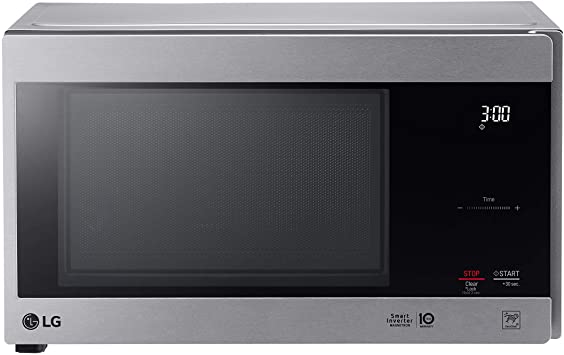 LG LMC0975ASZ 0.9 CF Countertop Microwave, Smart Inverter, Easy-Clean Interior with hexagonal ring, Stainless Steel