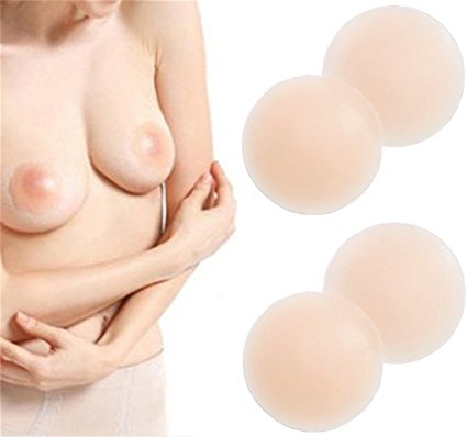 DaisyFormals Thin Pasties - Reusable Adhesive Silicone Nipple Covers(2 Pairs)