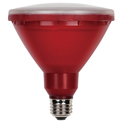 Westinghouse 0314700 11W PAR38 LED Outdoor Bulb, Flood Red E26 (Medium) Base, 120V, Box