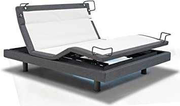 Reverie DynastyMattress 8Q-Series Adjustable Bed Base - Wireless - Bluetooth - Massage-Under Bed Lighting- Twin XL