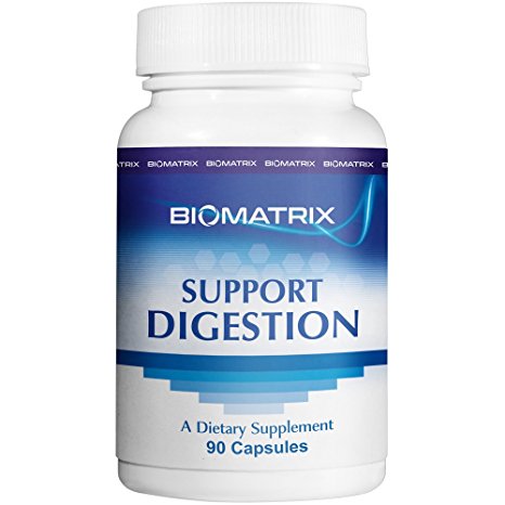 Support Digestion (90 Capsules) - Digestive Enzymes Supplement with Pancreatin, Plant Enzymes, Ox Bile, Betaine HCL, Helps Digest Fats Carbohydrates and Proteins, Defense Against Food Poisoning