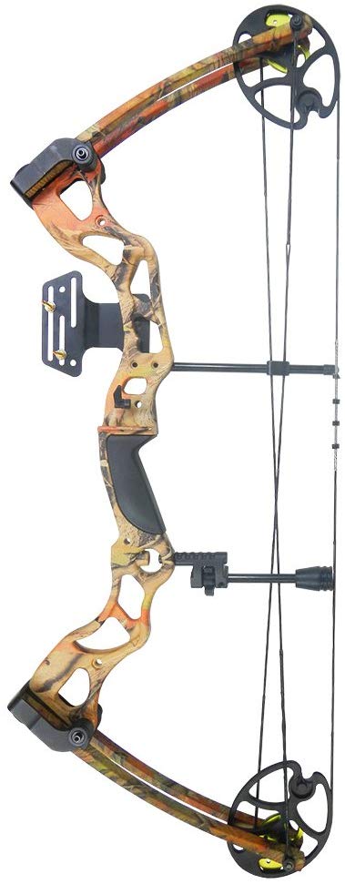 iGlow 40-70 lbs Black/Camouflage Camo Archery Hunting Compound Bow 175 150 60 55 30 lb Crossbow
