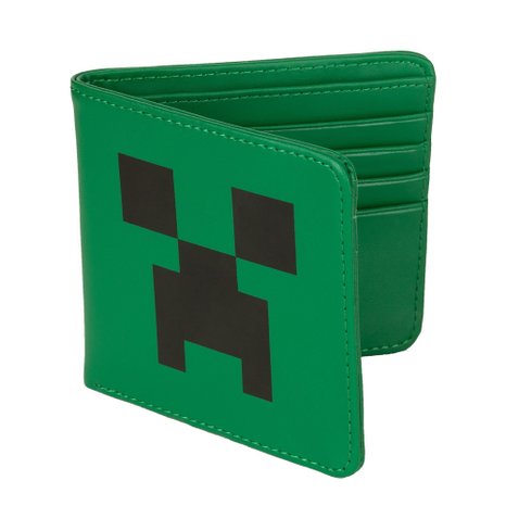 Minecraft Creeper Face Leather Wallet