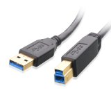 Cable Matters SuperSpeed USB 30 Type A to B Cable in Black 15 Feet