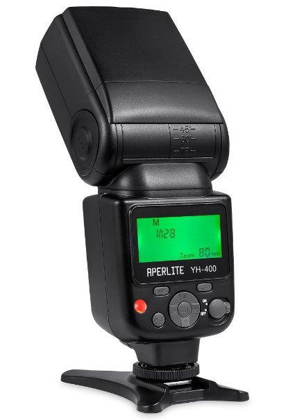 Aperlite YH-400 Professional Flash Flashlight for Canon and Nikon Digital SLR Camera Supports Wireless S1 and S2 Modes