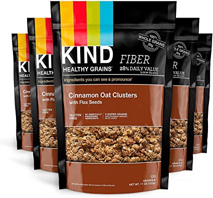 KIND Cinnamon Oat Clusters with Flax Seeds, 6 Count