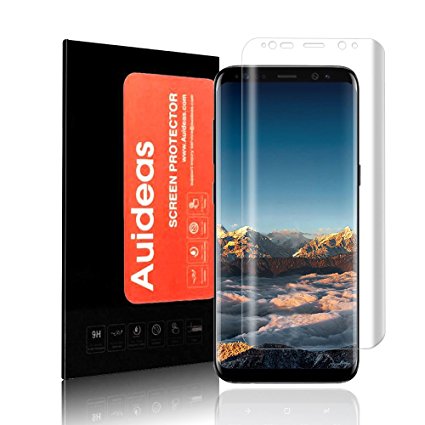 Galaxy S8 Plus Screen Protector, auideas 3D 9H Curved Mobile Phone Full Cover Glass Screen Protector For Samsung Galaxy S8 Plus [Clear]