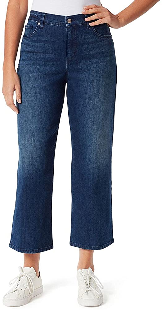 Gloria Vanderbilt Women's Amanda Wide Leg Crop Length Jean