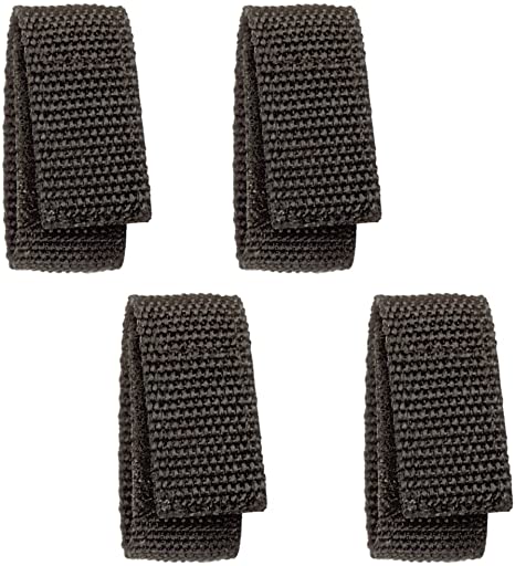 HWC Black Nylon BELT KEEPER - hook and loop fasteners, 4-Pack