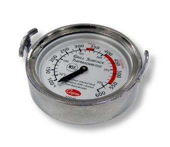 Cooper-Atkins 3210-08-1-E Bi-Metals Grill Thermometer, 100 to 600 degrees F Temperature Range